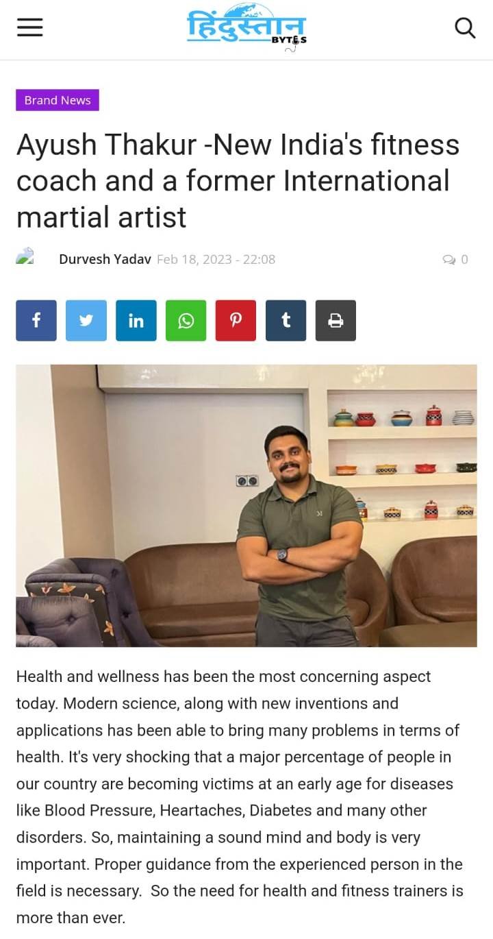 Hindustan Bytes Article - Ayush Thakur